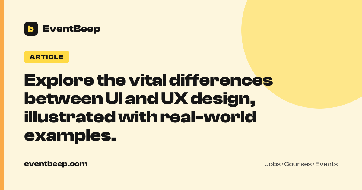 Explore the vital differences between UI and UX design, illustrated ...